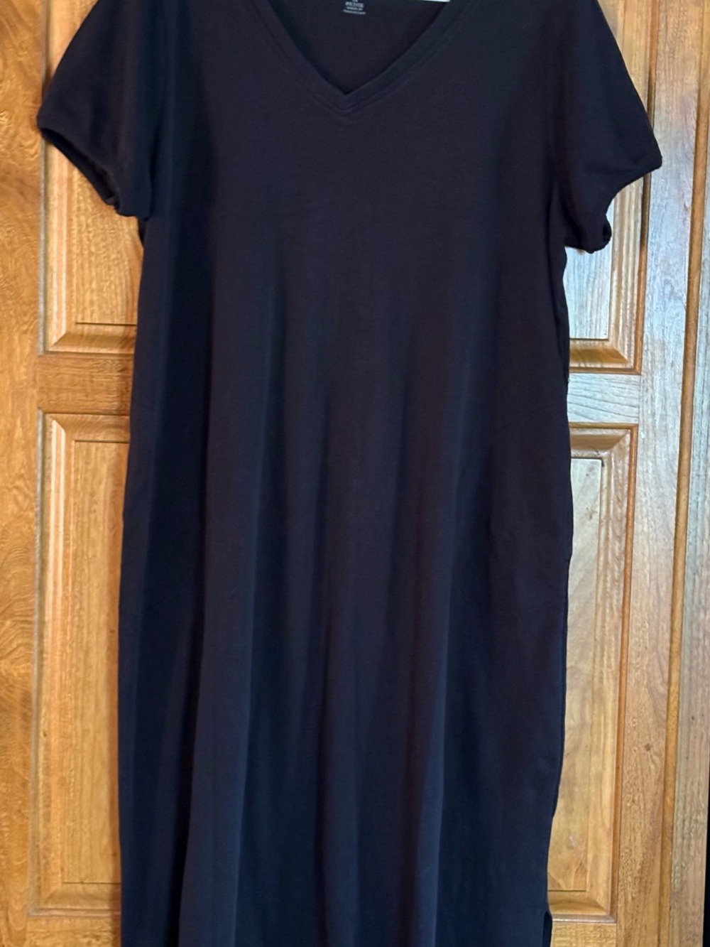 Dreams & Co Lounge Dress Black 1X 22/24 Petite
